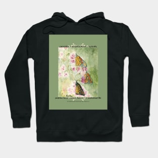 3 Monarch Butterflies Hoodie